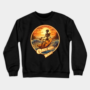 Halloween Surfer skeleton Crewneck Sweatshirt